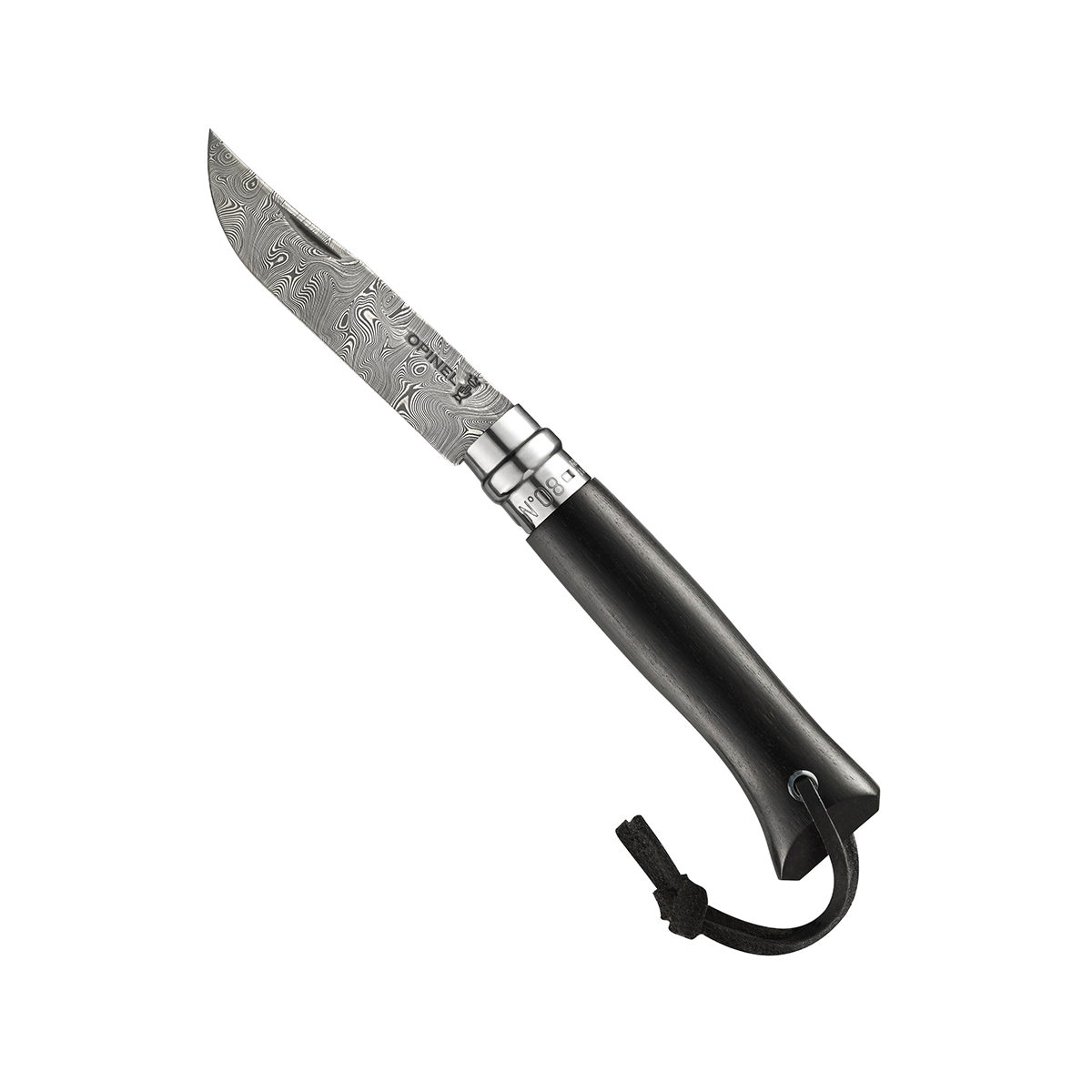 Coltello a serramanico da collezione Opinel n°8 Abracadamas in damasco