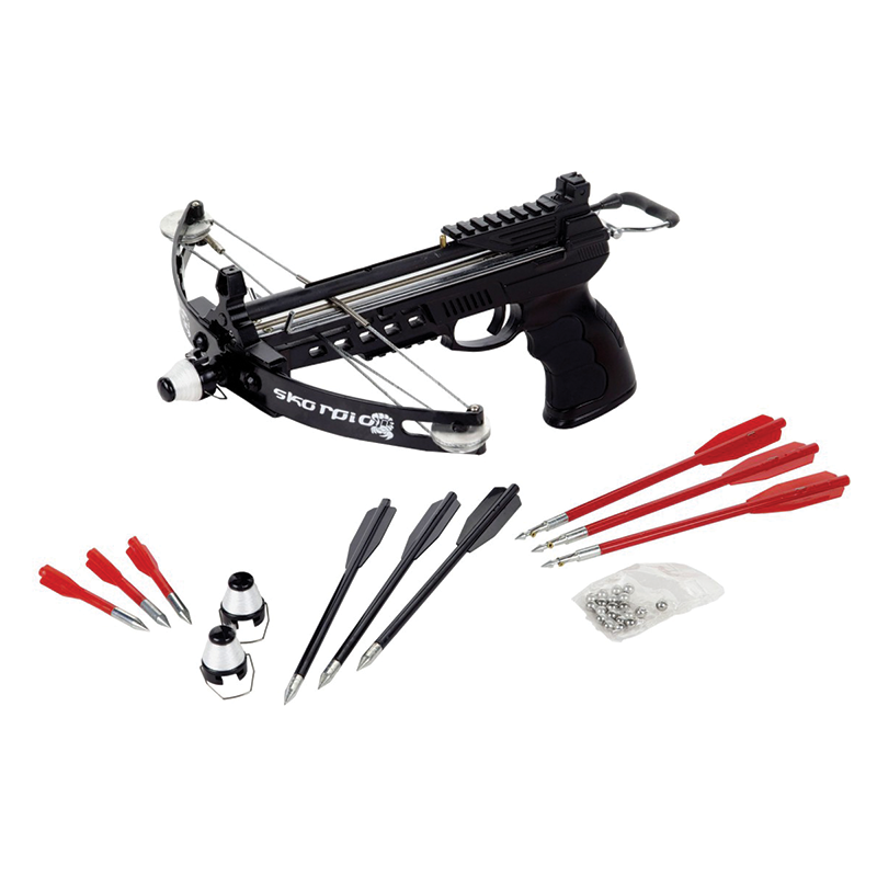 Pistola balestra Compound Skorpion PBX Dual a sfere/dardi
