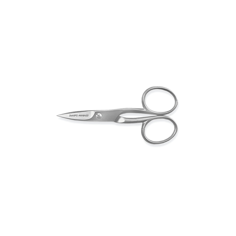 Forbici per unghie inox gambo rana punte curve Sharps