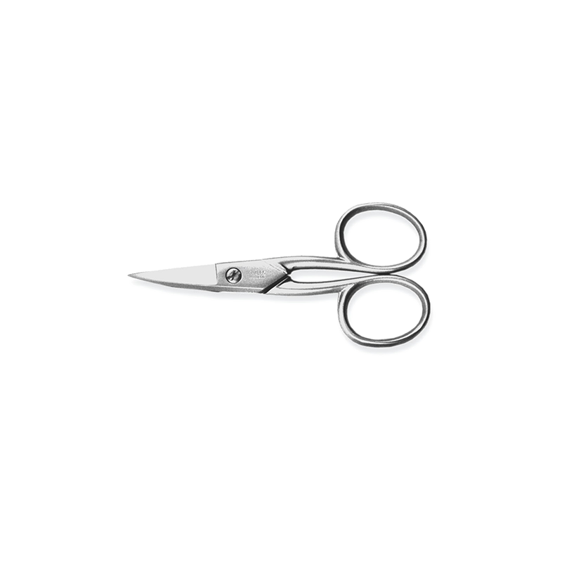 Forbici per unghie nichelate gambo rana microdentate curve Sharps