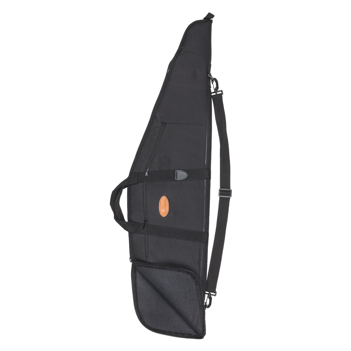 Fodero per fucile o carabina Tactical Venturini in poliestere nero con tracolla regolabile amovibile, doppia maniglia e 3 tasche Fodero per fucile o carabina Tactical Venturini in poliestere nero con tracolla regolabile amovibile, doppia maniglia e 3 tasche