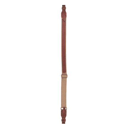 Tracolla per carabina e fucile Venturini in tessuto con inserto in pelle (40 mm) Beige