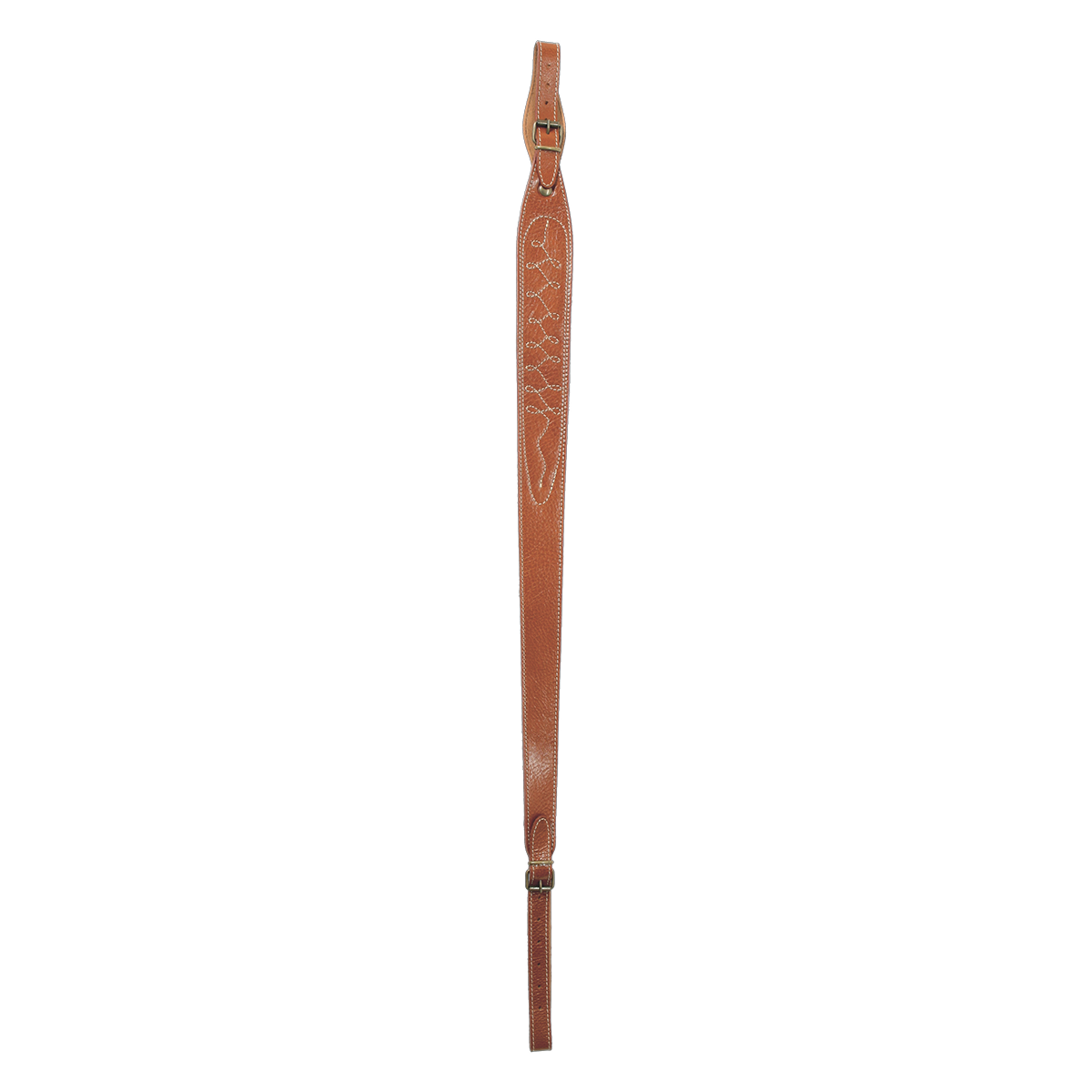 Tracolla per carabina e fucile Venturini in pelle con cuciture di rifinitura Tracolla per carabina e fucile Venturini in pelle con cuciture di rifinitura