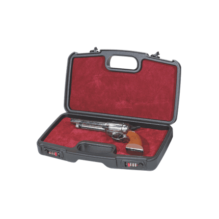 Valigia per pistola Venturini in ABS con interno in velluto e chiusure a combinazione in metallo